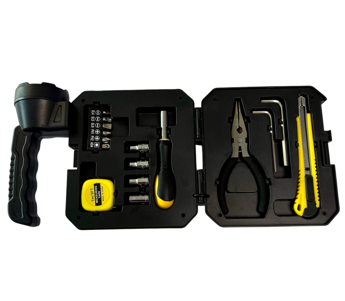 Flashlight Portatil Con Caja de Herramientas