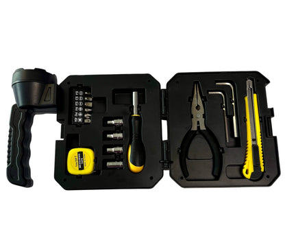 Flashlight Portatil Con Caja de Herramientas