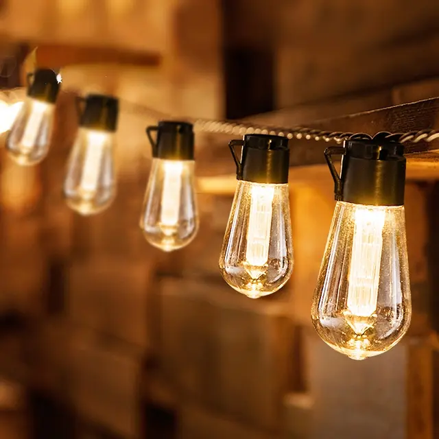 SOLAR String Lights - Bulbs (39 pies)