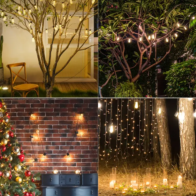 SOLAR String Lights - Bulbs (39 pies)