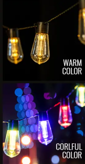 SOLAR String Lights - Bulbs (39 pies)