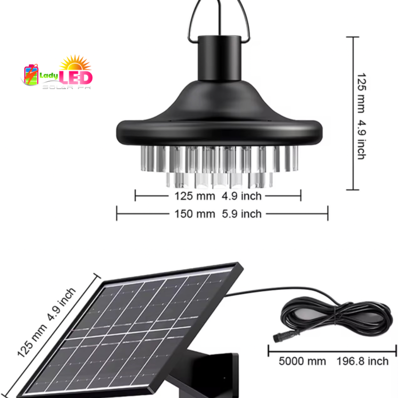 Lámpara pequeña con placa aparte