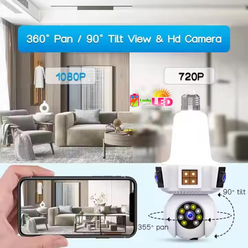 Cámara de roseta con luz