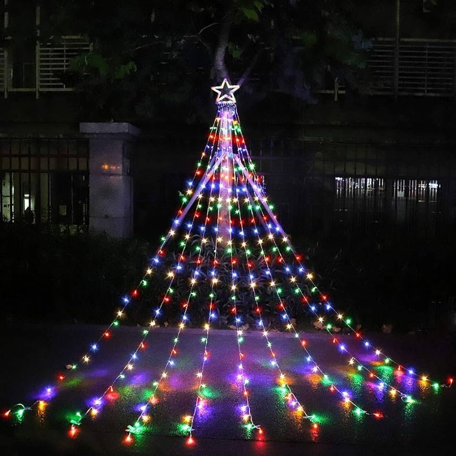 Árbol de Navidad de luces SOLAR