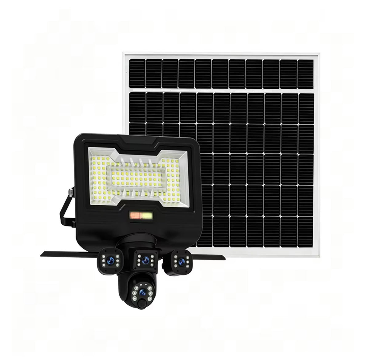 Foco Solar Floodlight con Cámara Wi-Fi de Triple Lente
