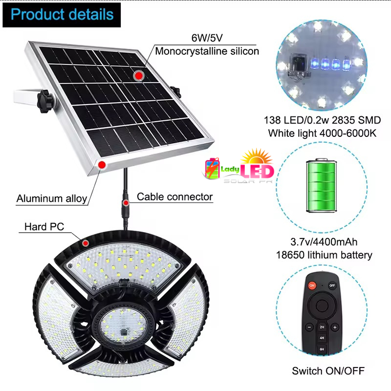Foco Colgante 4 lados