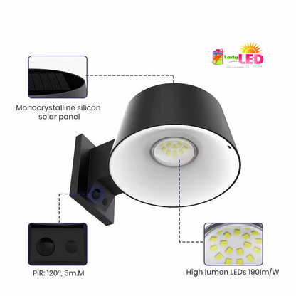 Lámpara jardín- Sombrero