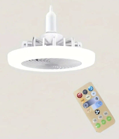 Luz Led y Abanico - 2 en 1