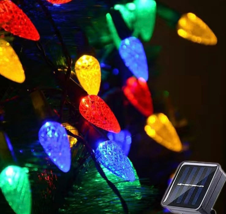 SOLAR String Lights - Strawberry (16 pies)