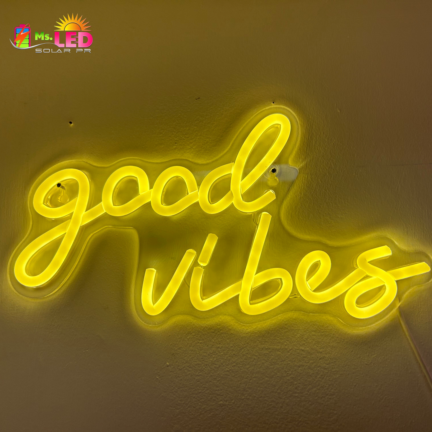 Rótulo Neon - Good Vibes