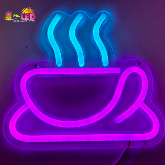 Rótulo Neon - Coffee